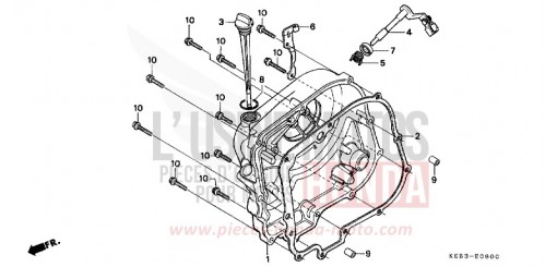 PANNEAU CARTER-MOTEUR D. CA125S de 1995